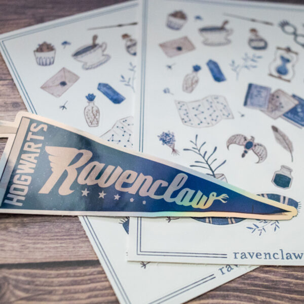 ravenclaw hogwarts sticker sheet rebekah heffington creations