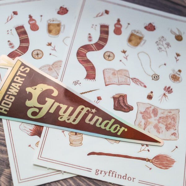 gryffindor hogwarts sticker sheet rebekah heffington creations